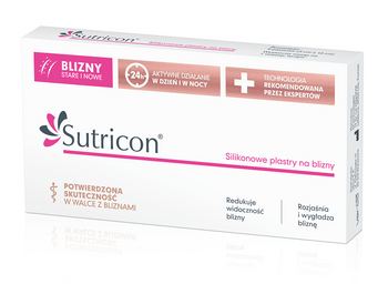 Sutricon silikonowe plastry na blizny 3 x 10 cm 5 sztuk