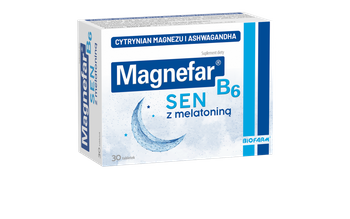 Magnefar B6 Sen z melatoniną 30 tabletek
