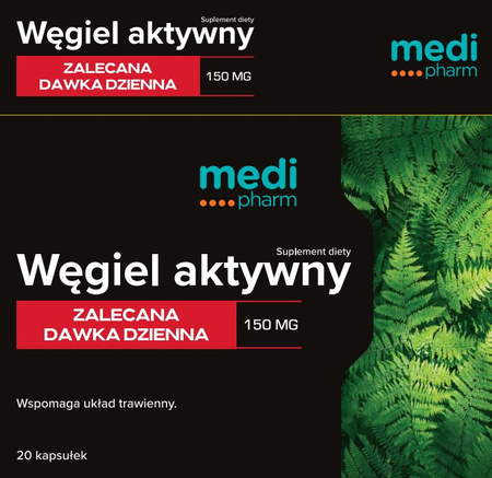 medi pharm Węgiel aktywny - 20 kapsułek