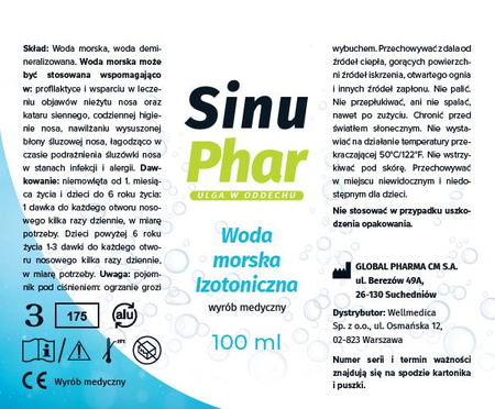 Sinuphar woda morska izotoniczna spray 100 ml