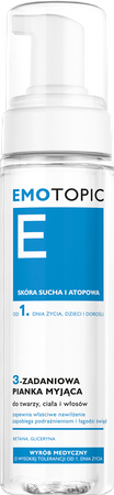 Emotopic 3-Zadaniowa Pianka Myjąca Med+ do twarzy, ciała i włosów 200 ml
