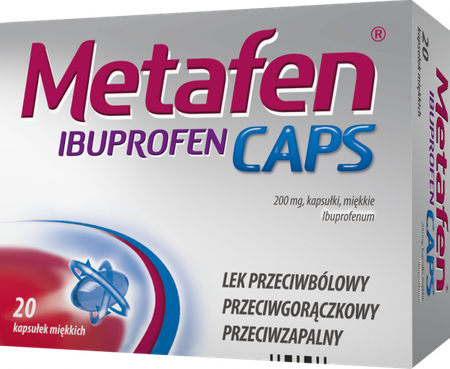 Metafen Ibuprofen Caps 200mg 20 kaps.