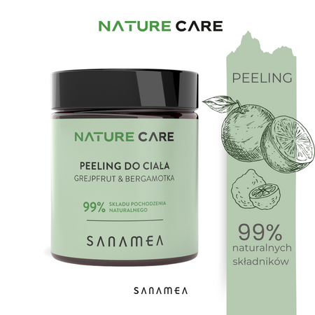 SANAMEA NATURE CARE Peeling do ciała - Grejpfrut & Bergamotka