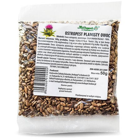 Herbapol ostropest plamisty owoc 50 g