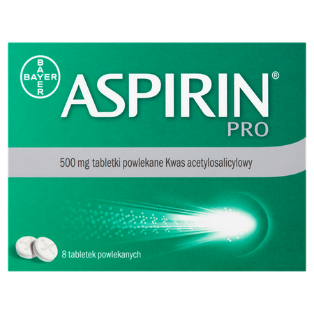 Aspirin Pro 500 mg 8 tabl.powl.