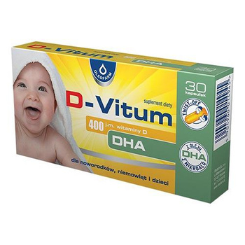 D-Vitum 400 j.m. witaminy D DHA  30 kapsułek twist-off