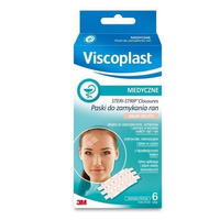Viscoplast steri strip paski do zamykania ran cieliste 6 sztuk
