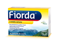 Fiorda o smaku cytrynowym 30 pastylek