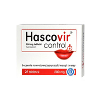 Hascovir Control 200 mg 25 tabl.