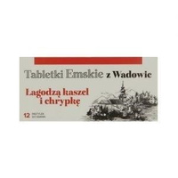 TABLETKI EMSKIE Łagodzą kaszel i chrypkę 12 pastylek