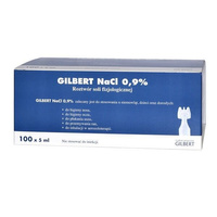 Gilbert NaCl sól fizjologiczna 0,9% 5ml 100 ampułek