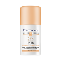 Pharmaceris F Coverage-Correction delikatny fluid intensywnie kryjący SPF 20 03 bronze (brązowy) 30 ml