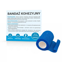 Paso bandaż kohezyjny 4,5 m x 7,5 cm kolor niebieski