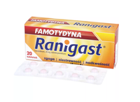 Famotydyna Ranigast 20 mg 20 tabl.