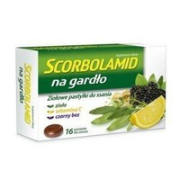 Scorbolamid na gardło 16 tabletek do ssania