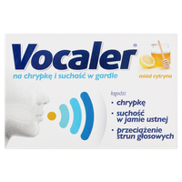 Vocaler Pastylki do ssania miód i cytryna 24 sztuki