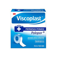 Viscoplast Polopor 5 m x 1,25 cm przylepiec włókninowy 1 rolka