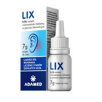 Lix krople do uszu 7 g